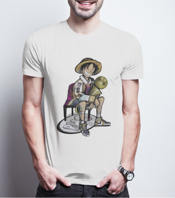 Monkey D Luffy Super Bowl Champion One Piece Victory T-Shirt