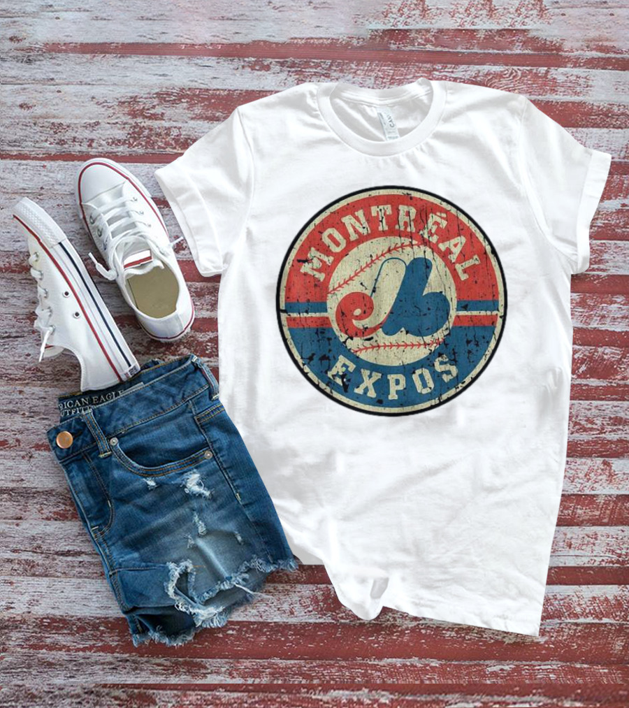 Montreal Expos Vintage Baseball Circle Emblem T-Shirt