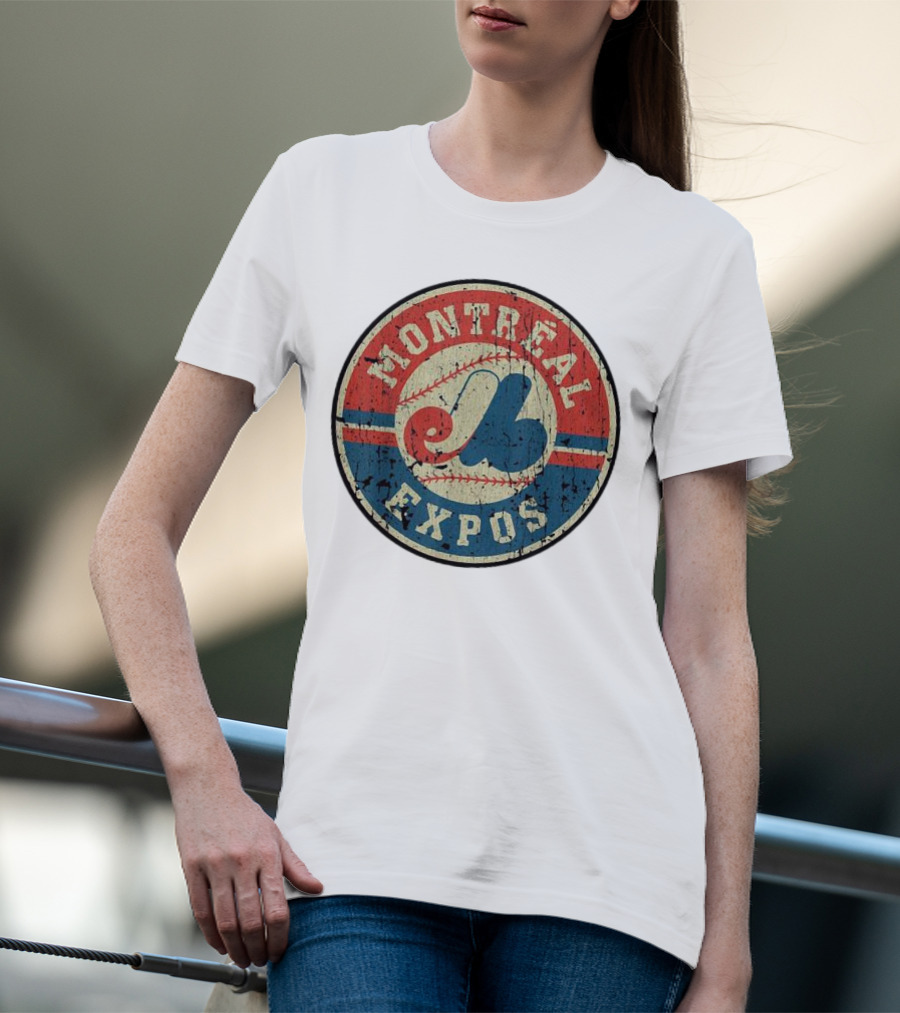 Montreal Expos Vintage Baseball Circle Emblem T-Shirt