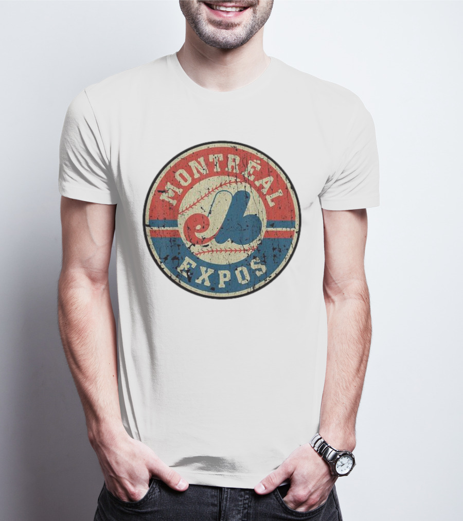 Montreal Expos Vintage Baseball Circle Emblem T-Shirt