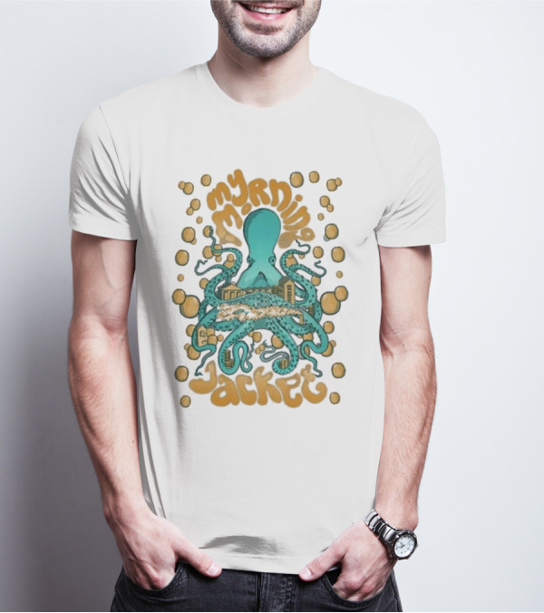 My Morning Jacket Tentacles Octopus And Bubbles T-Shirt