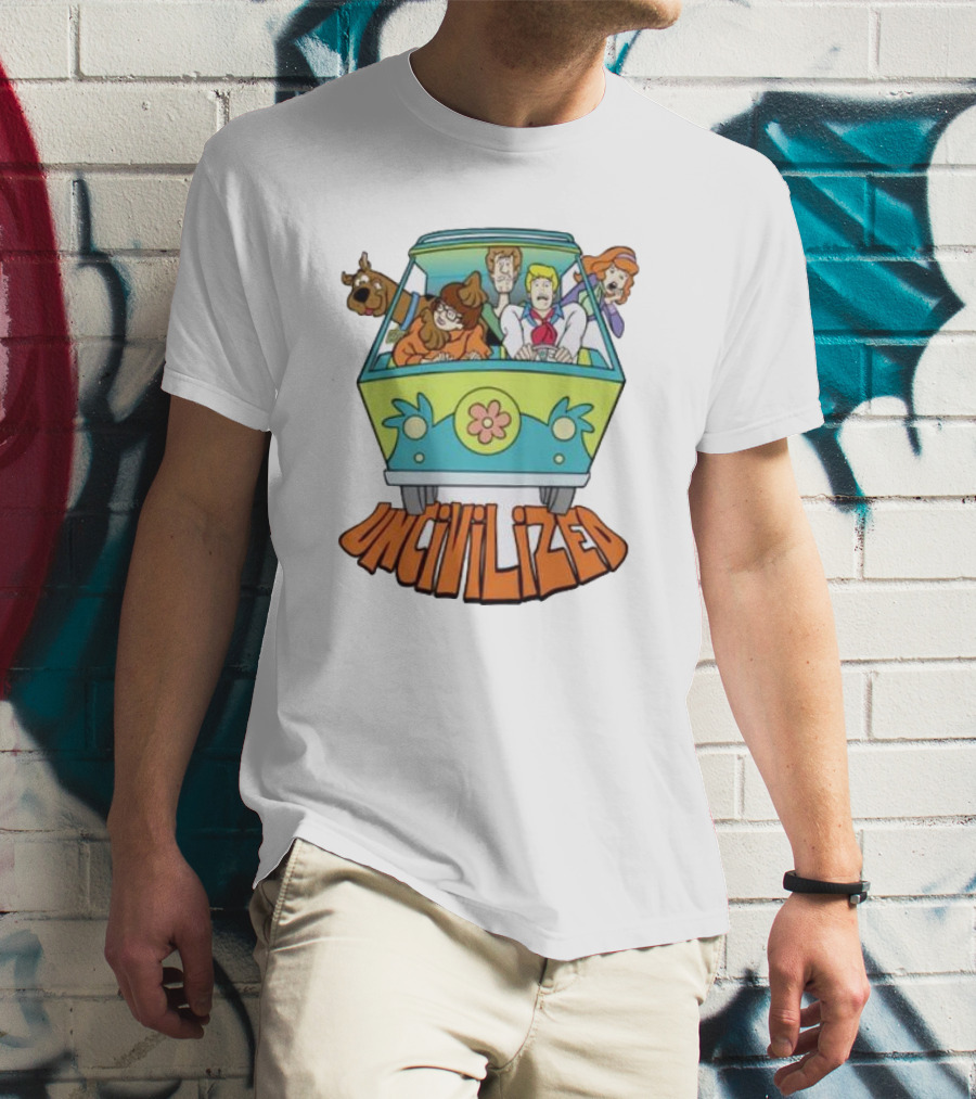 Mystery Machine Scooby-Doo Uncivilized Driving Adventure T-Shirt