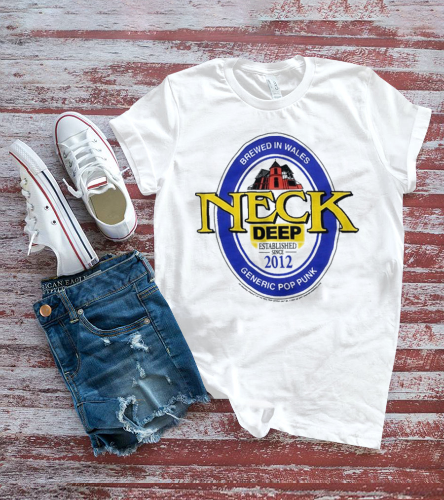 Neck Deep Generic Pop Punk Brewed In Wales 2012 T-Shirt