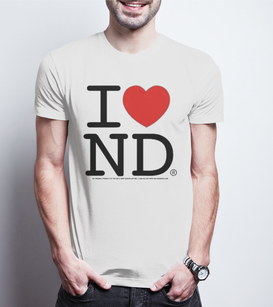 Neck Deep I Love ND Red Heart Graphic T-Shirt