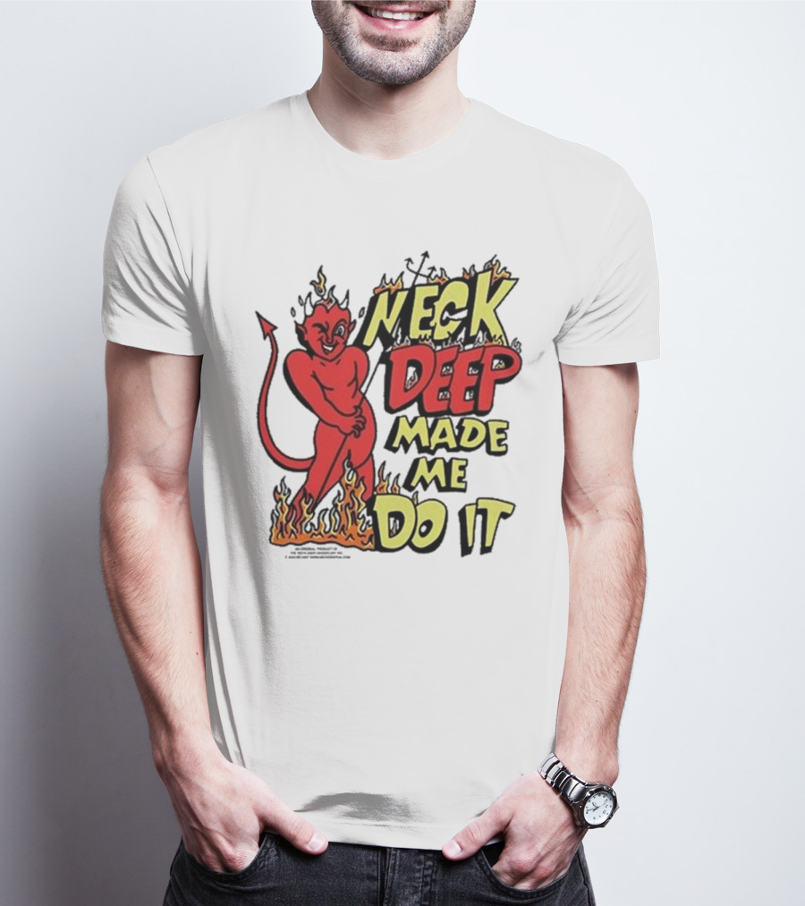Neck Deep Made Me Do It Devil Flames T-Shirt