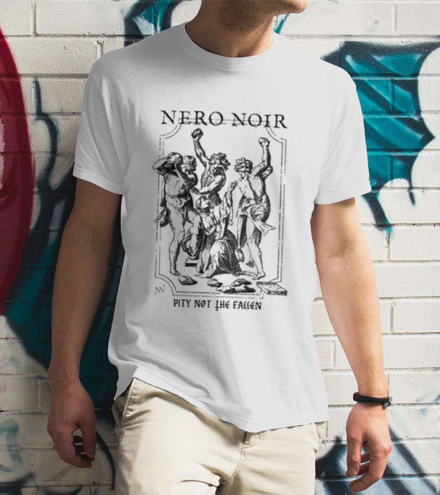 Nero Noir Pity Not The Fallen Skeleton Trio T-Shirt