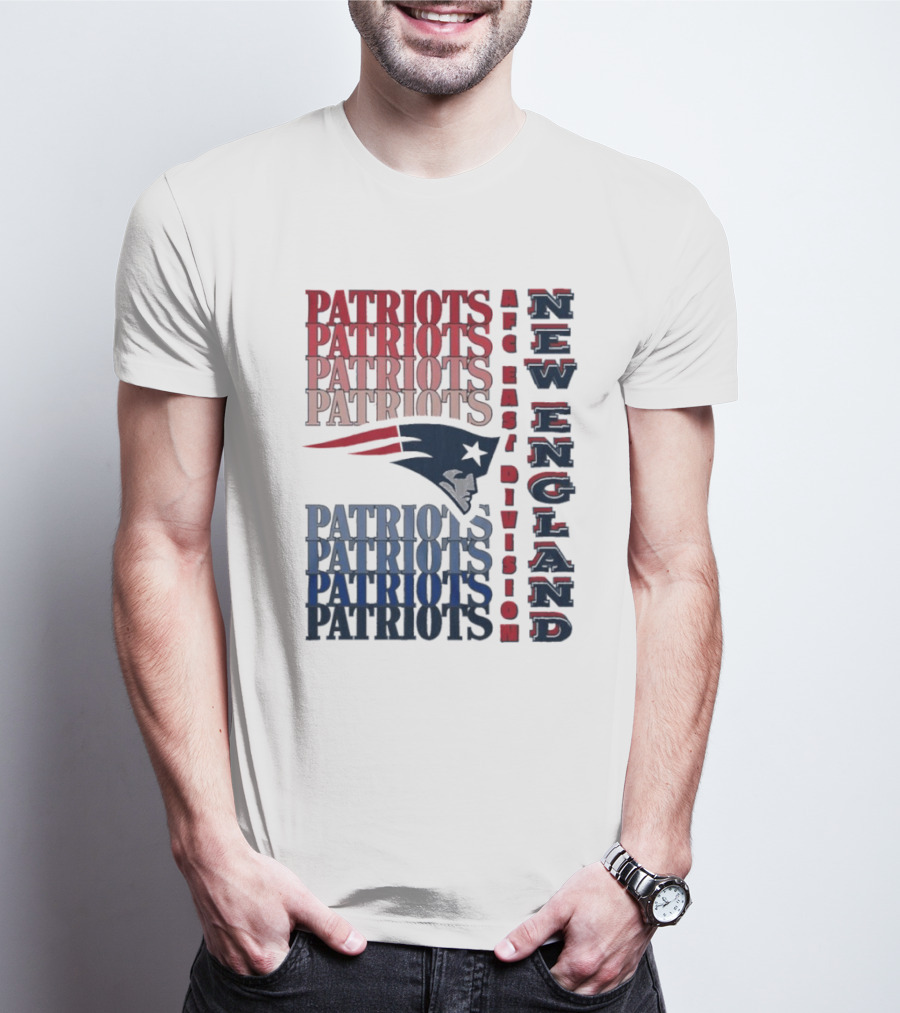 Patriots New England AFC East Division Football Team T-Shirt