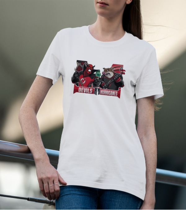 New Jersey Devils Vs Carolina Hurricanes 2025 Eastern Conference Quarter Finals NHL Rivalry Showdown T-Shirt