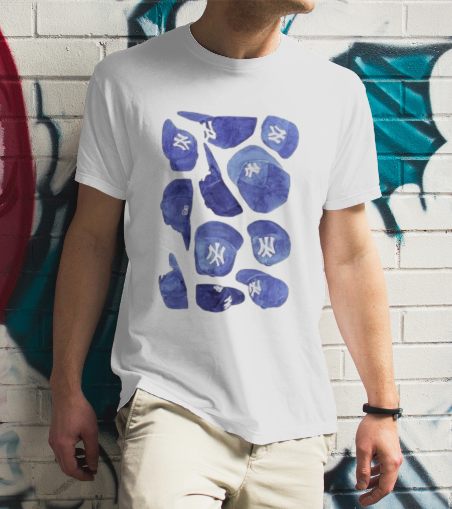 New York Yankees Hats Collection T-Shirt
