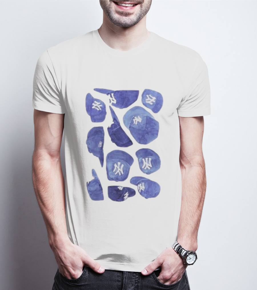 New York Yankees Hats Collection T-Shirt