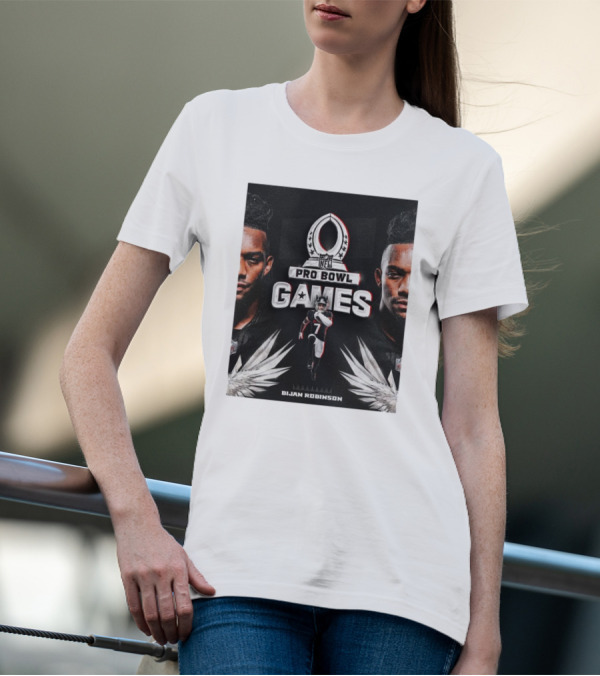 NFL Pro Bowl Games Bijan Robinson Atlanta Falcons 2025 T-Shirt