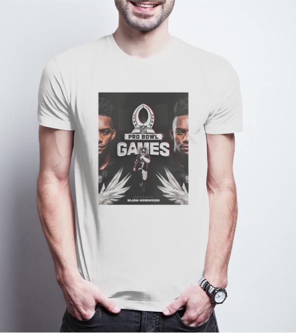 NFL Pro Bowl Games Bijan Robinson Atlanta Falcons 2025 T-Shirt