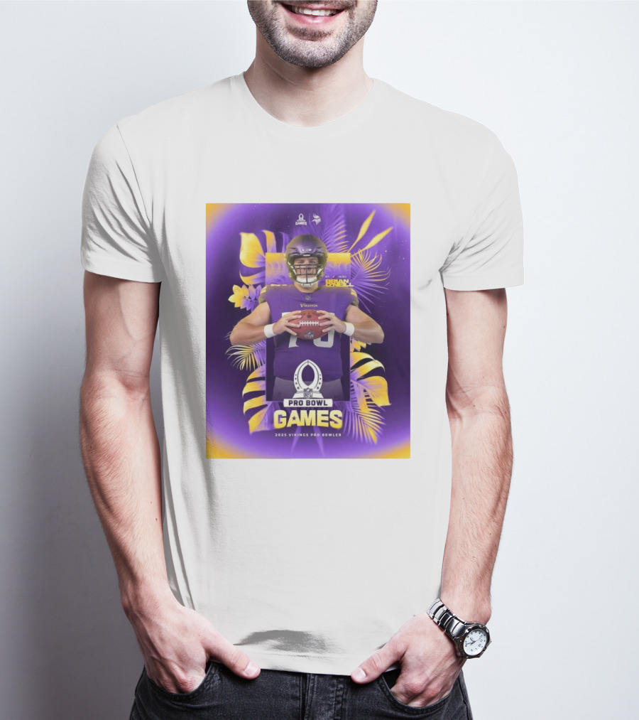 2025 NFL Pro Bowl Games Minnesota Vikings Brian O’Neill T-Shirt