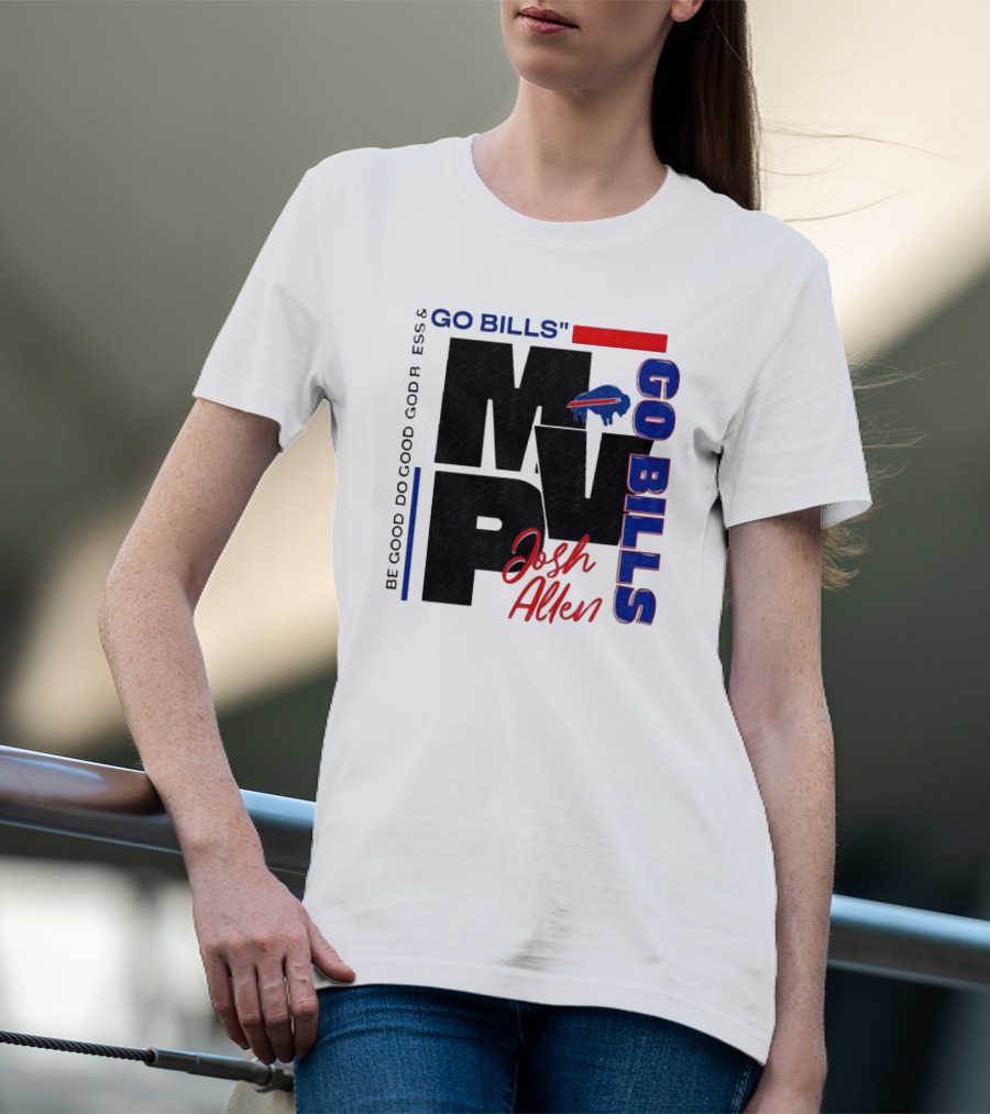 "Go Bills Josh Allen MVP Buffalo Football" T-Shirt