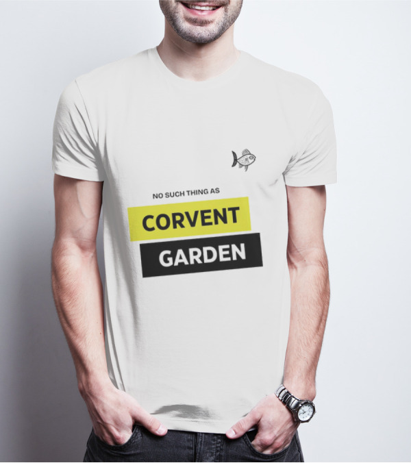 No Such Thing As Corvent Garden With Yellow And Black Text Blocks T-Shirt