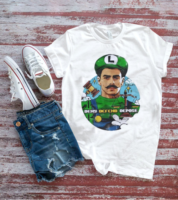 Nordacious Store Deny Defend Depose Mario Luigi Parody T-Shirt