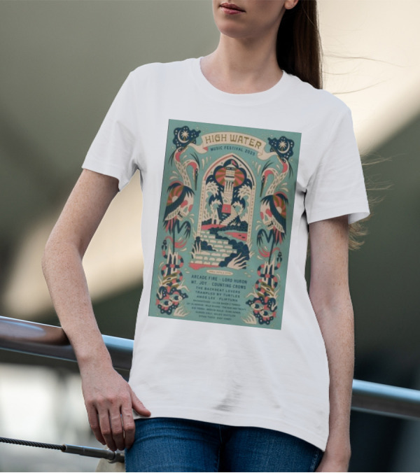 High Water Music Festival 2025 North Charleston SC April 26-27 Arcade Fire Lord Huron Mt Joy Counting Crows T-Shirt