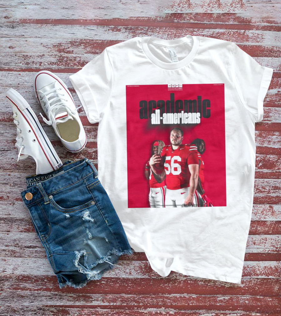 Ohio State Football Academic All-Americans Quinshon Judkins Seth McLaughlin Donovan Jackson T-Shirt