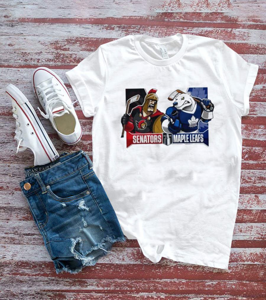Ottawa Senators Toronto Maple Leafs 2025 Eastern Conference Quarter Finals Hockey Showdown T-Shirt