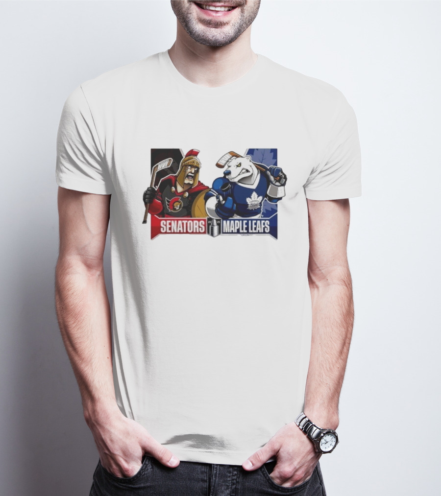 Ottawa Senators Toronto Maple Leafs 2025 Eastern Conference Quarter Finals Hockey Showdown T-Shirt