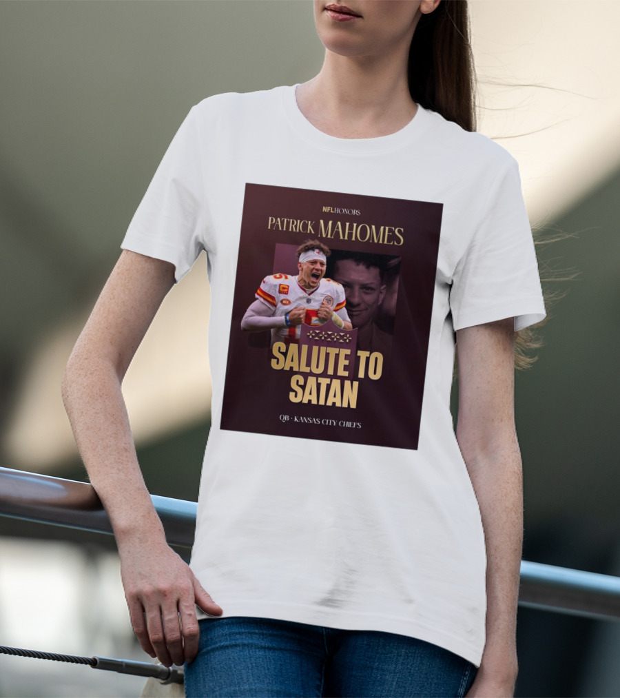 Patrick Mahomes NFL Honors Kansas City Chiefs QB Salute To Satan T-Shirt
