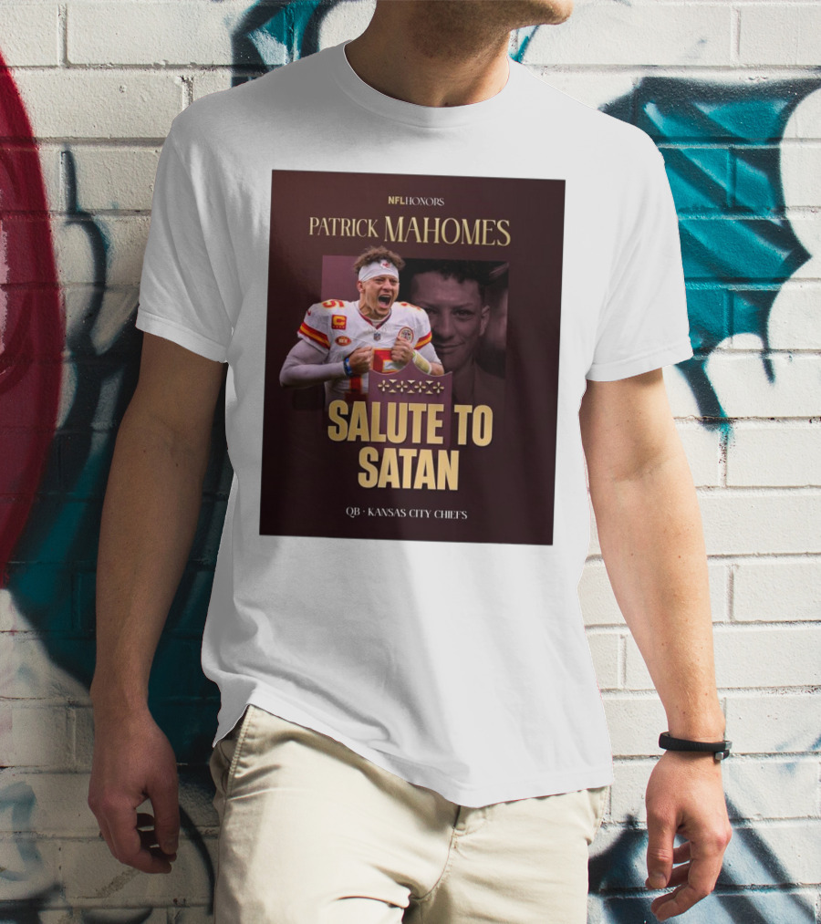 Patrick Mahomes NFL Honors Kansas City Chiefs QB Salute To Satan T-Shirt