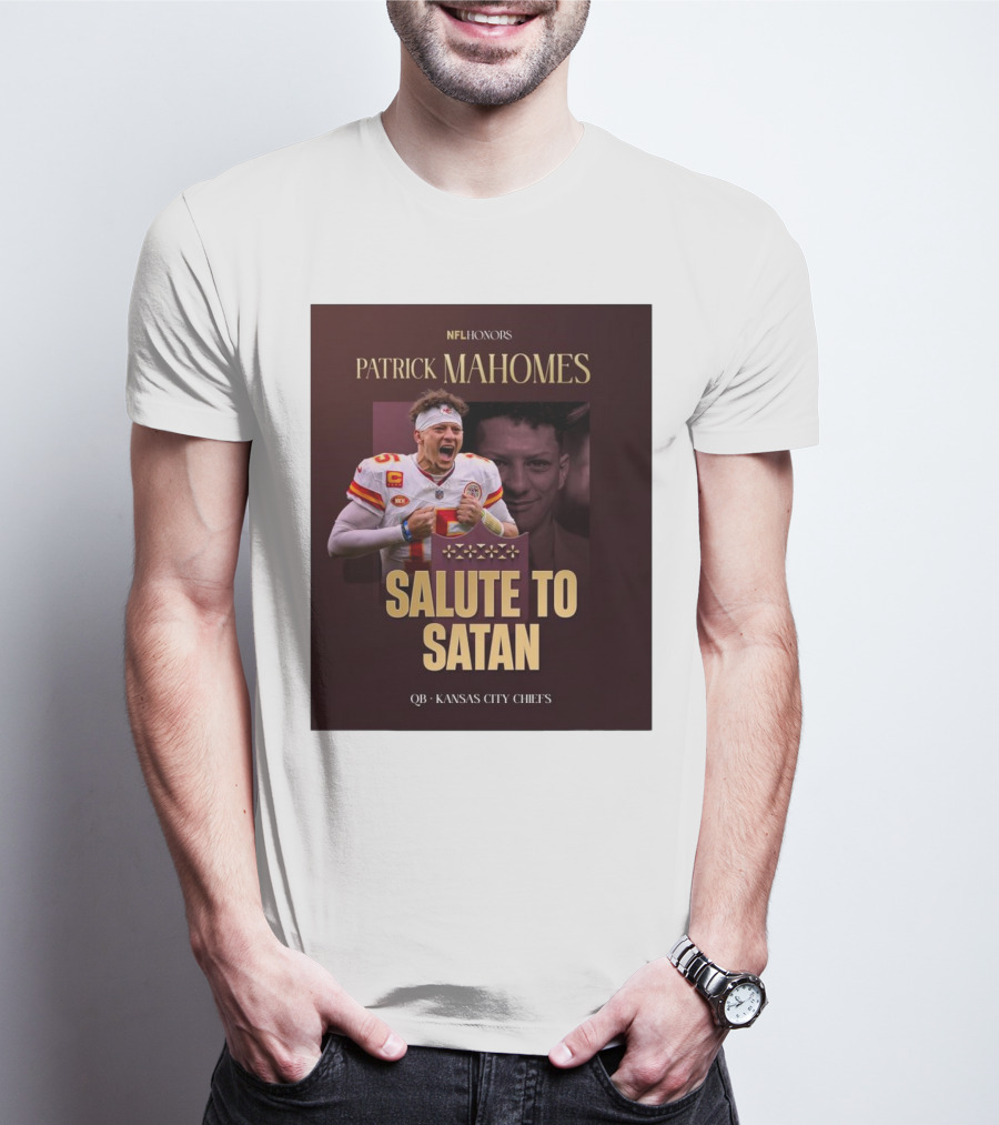 Patrick Mahomes NFL Honors Kansas City Chiefs QB Salute To Satan T-Shirt