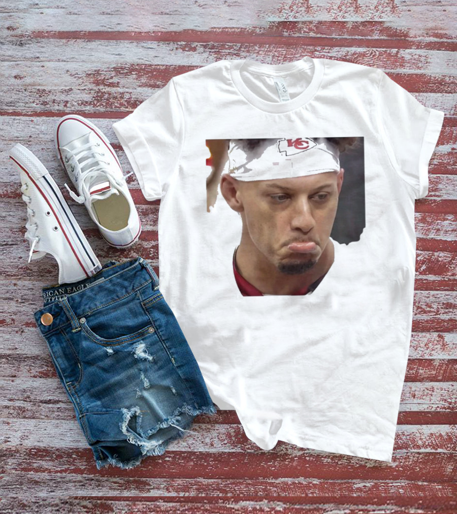 Super Sad Pat Mahomes Headband KC T-Shirt