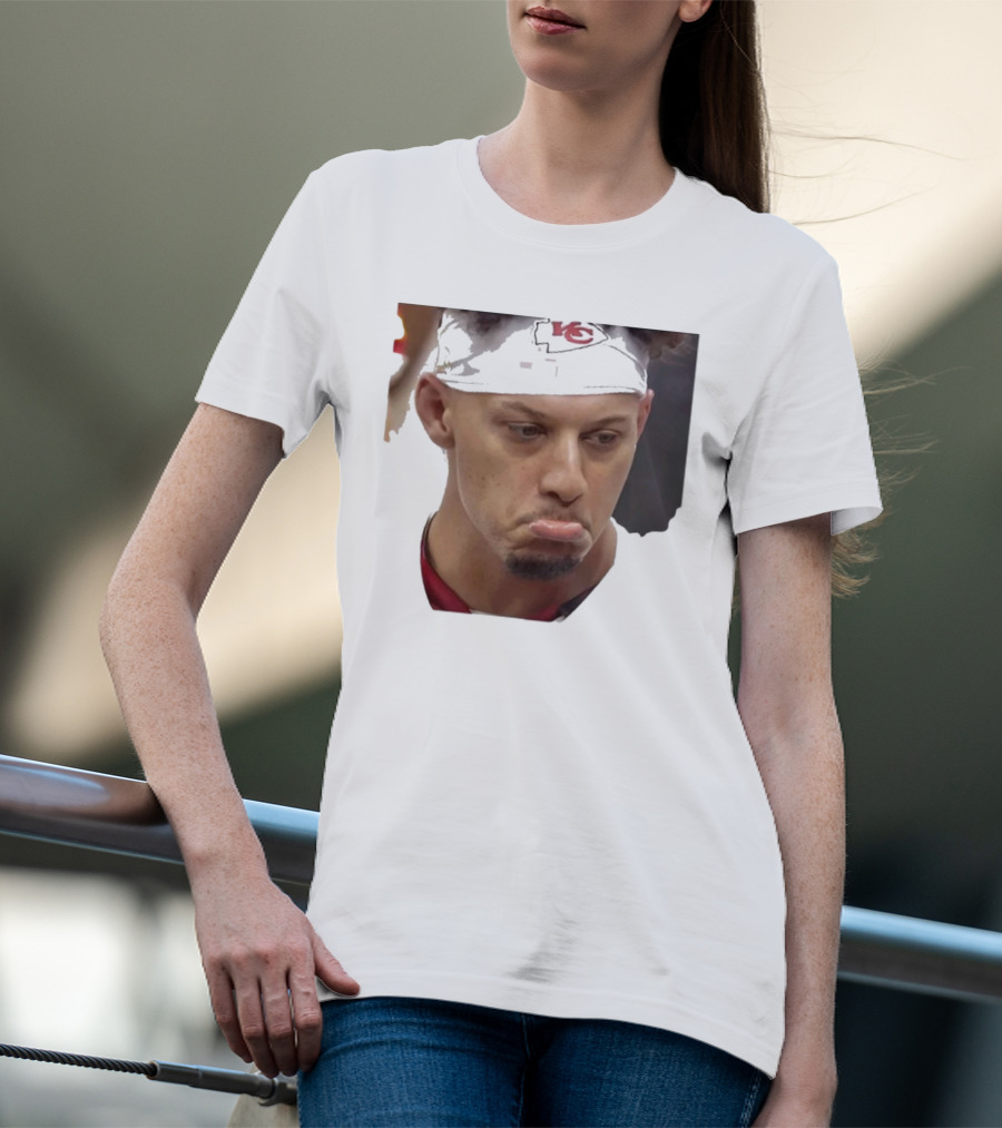 Super Sad Pat Mahomes Headband KC T-Shirt