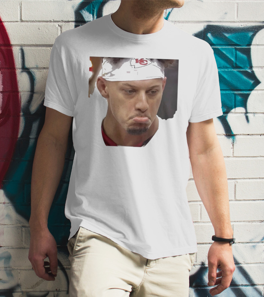 Super Sad Pat Mahomes Headband KC T-Shirt
