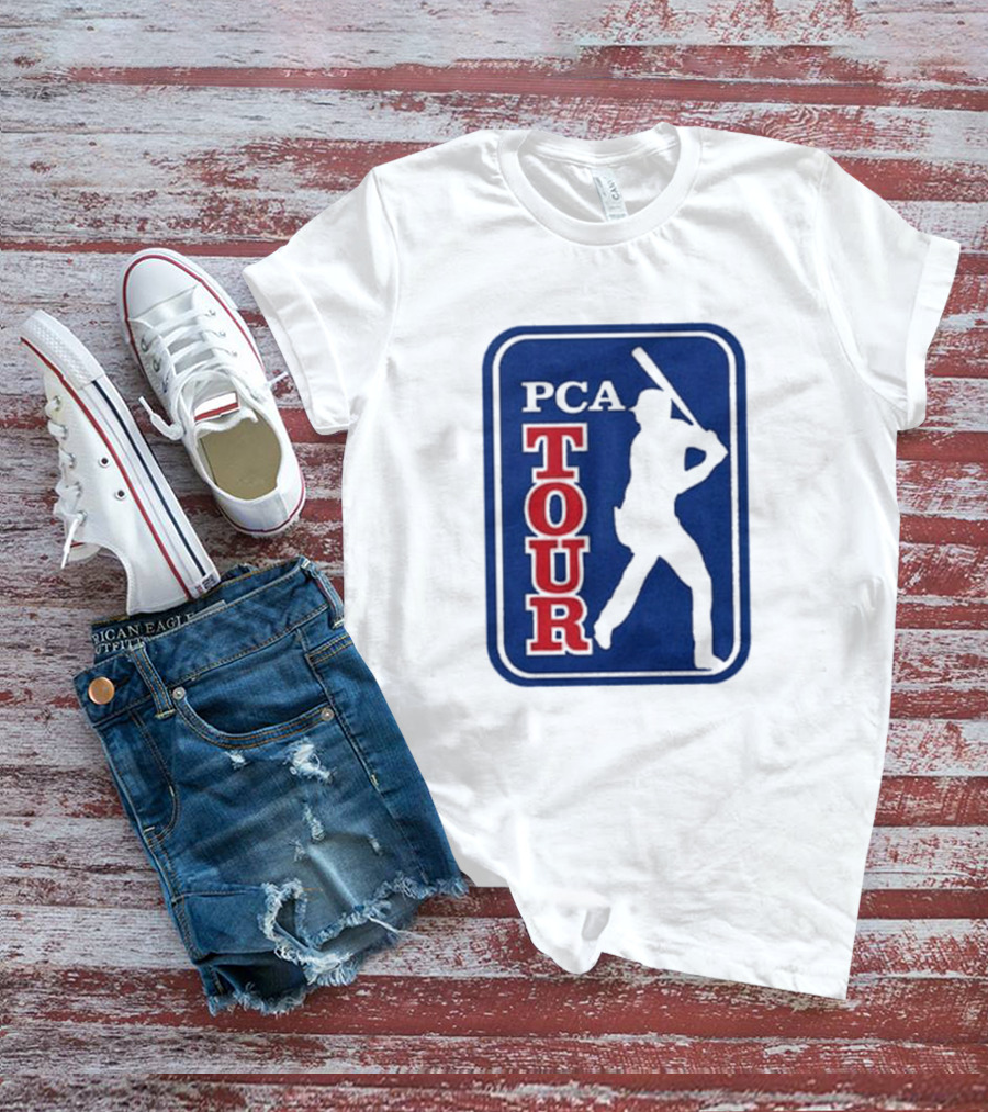 PCA Tour Pete Crow-Armstrong Baseball Player Silhouette T-Shirt