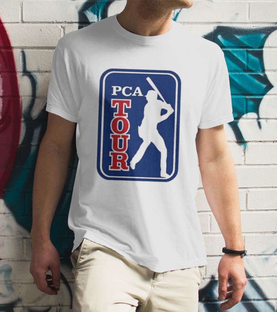 PCA Tour Pete Crow-Armstrong Baseball Player Silhouette T-Shirt