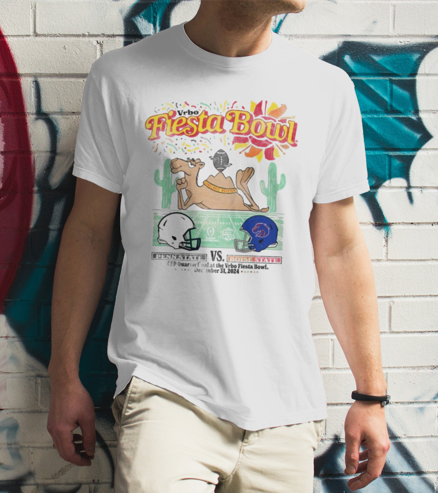 Penn State Vs Boise State 2024 Fiesta Bowl Camelback Clash CFP Vrbo Matchup T-Shirt