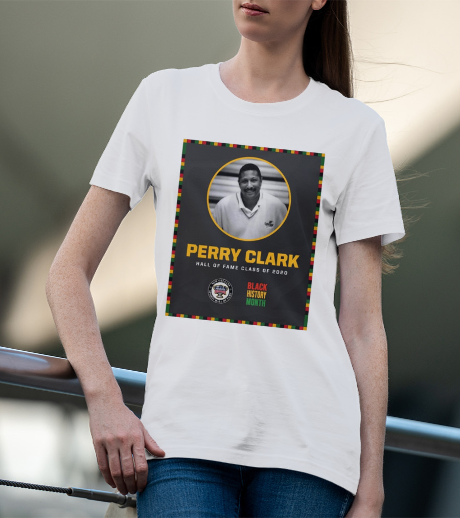 Perry Clark New Orleans Allstate Sugar Bowl Hall Of Fame Class Of 2020 Black History Month T-Shirt