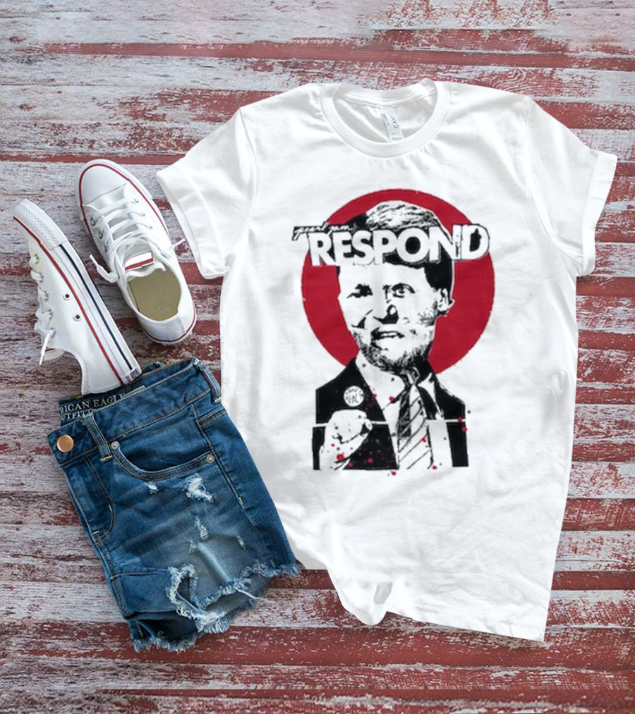 Pearl Jam Respond 2025 Red Circle Silhouette T-Shirt