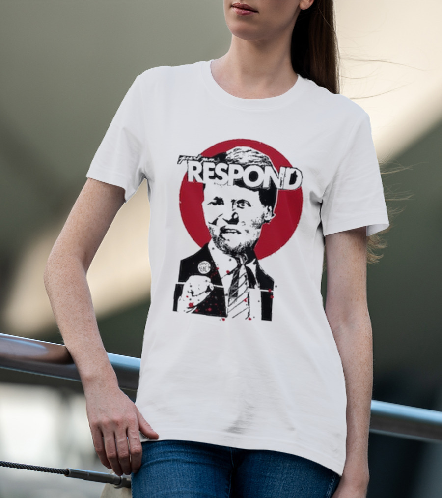 Pearl Jam Respond 2025 Red Circle Silhouette T-Shirt