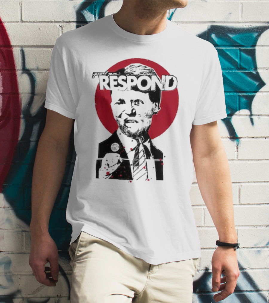 Pearl Jam Respond 2025 Red Circle Silhouette T-Shirt