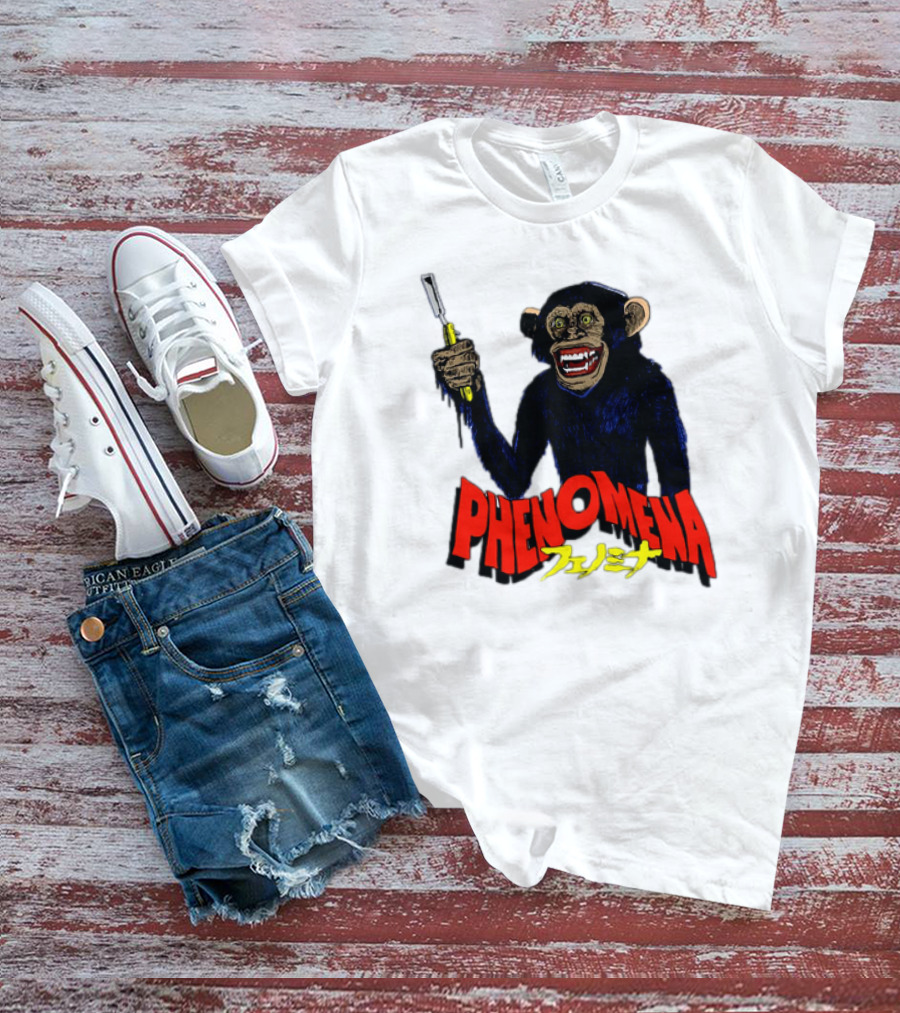 Phenomena フェノミナ Monkey Holding Razor T-Shirt