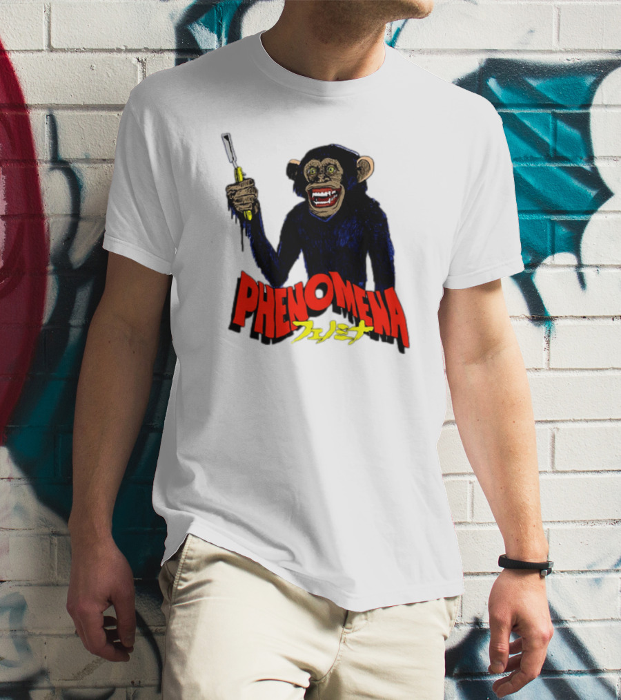 Phenomena フェノミナ Monkey Holding Razor T-Shirt