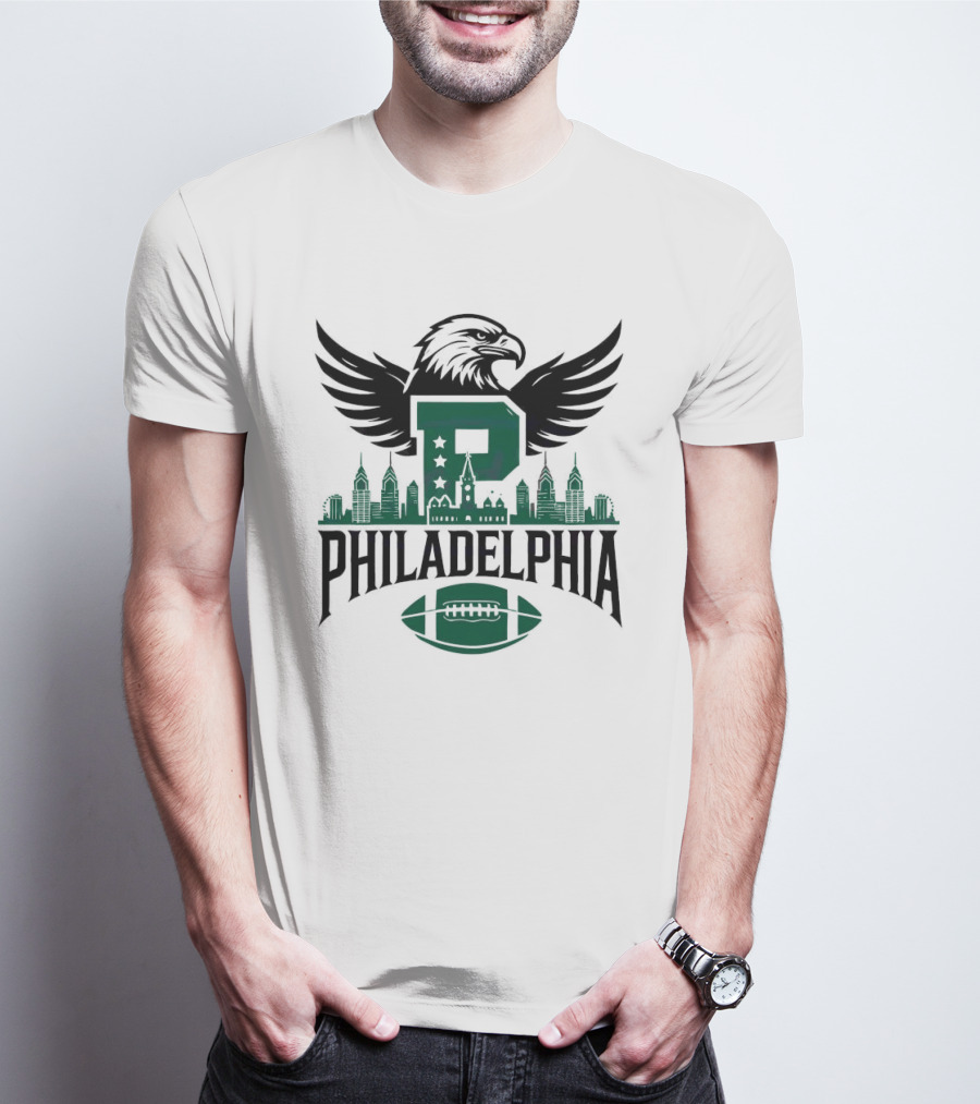 Philadelphia Skyline Football Team P Mascot 2025 T-Shirt