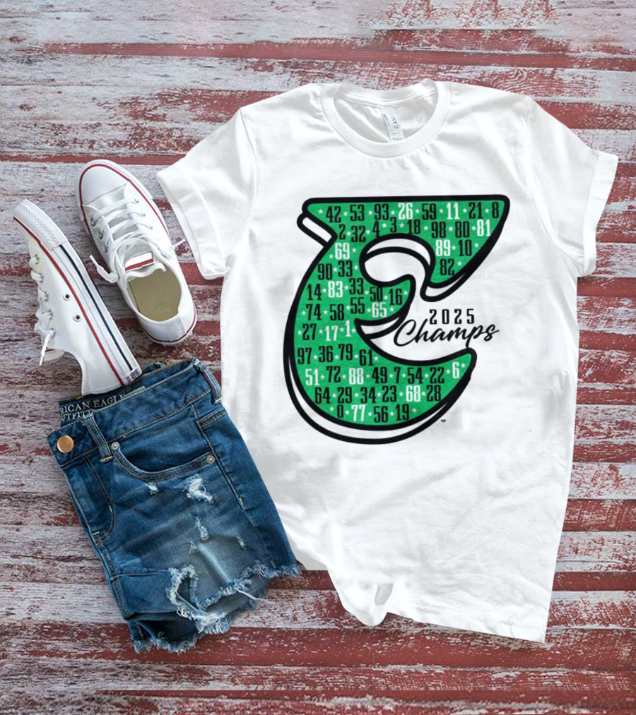 Philadelphia E 2025 Champs Numbers Design T-Shirt