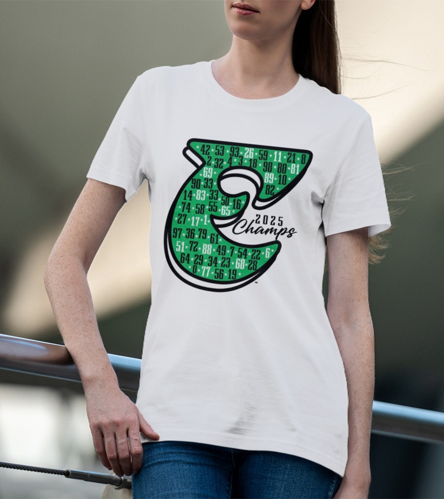 Philadelphia E 2025 Champs Numbers Design T-Shirt
