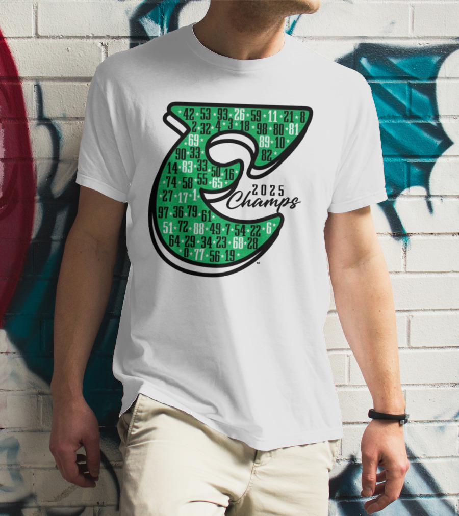 Philadelphia E 2025 Champs Numbers Design T-Shirt