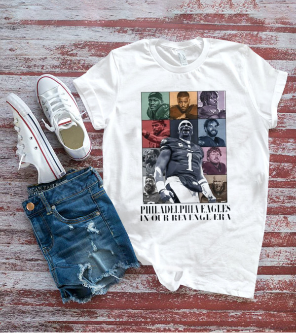 Philadelphia Eagles Revenge Era NFL Quarterbacks And Players Collage T-Shirt