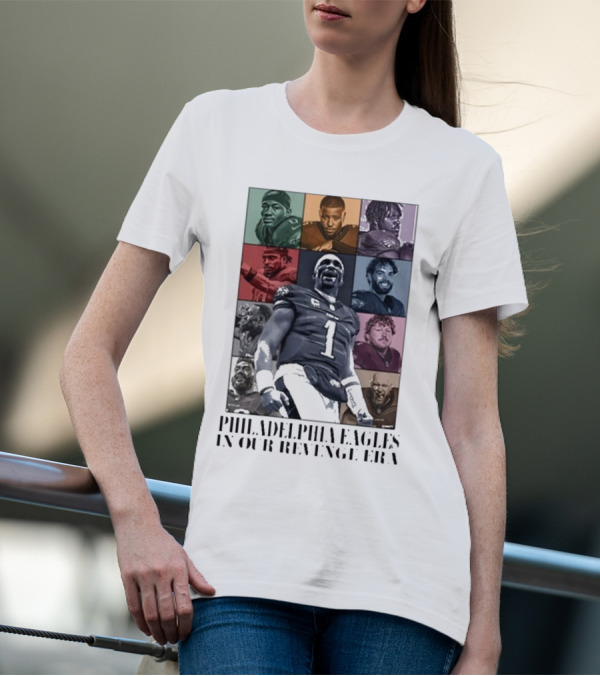 Philadelphia Eagles Revenge Era NFL Quarterbacks And Players Collage T-Shirt