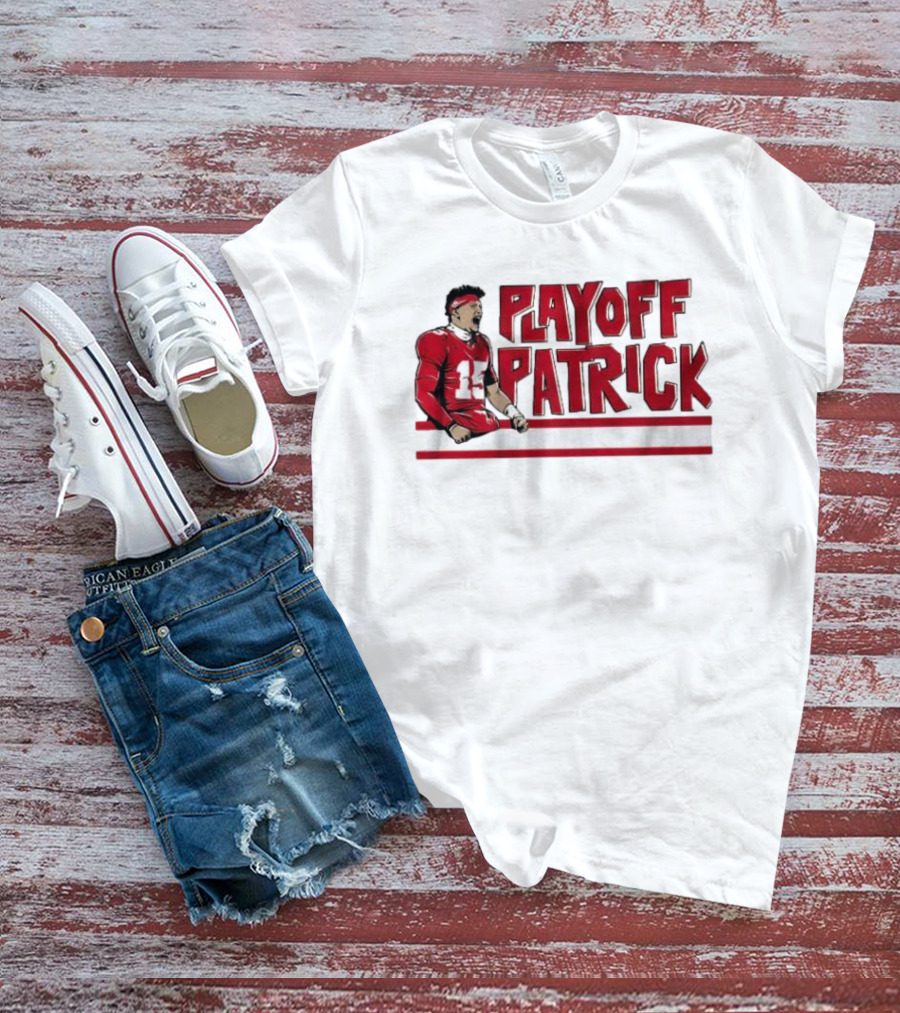Playoff Patrick Mahomes Kansas City Chiefs Football Icon Graphic T-Shirt