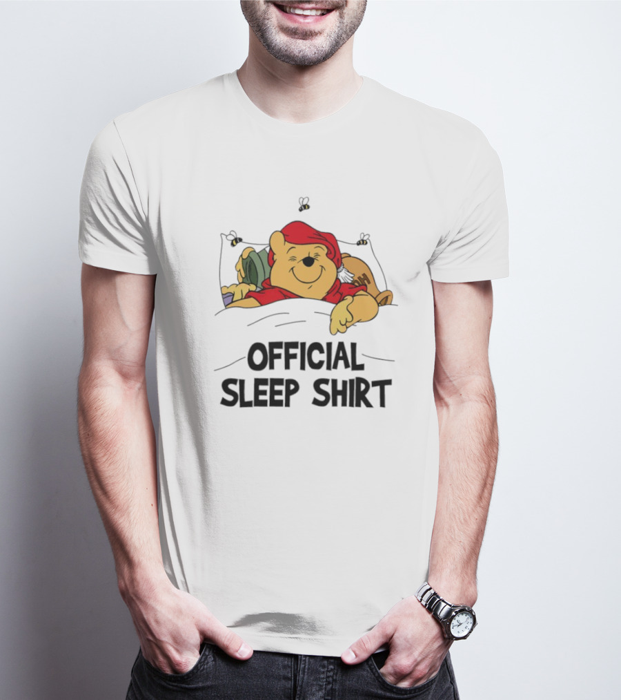 Pooh Pajama Sleep Emoji ZZZ Hunny Dreams T-Shirt