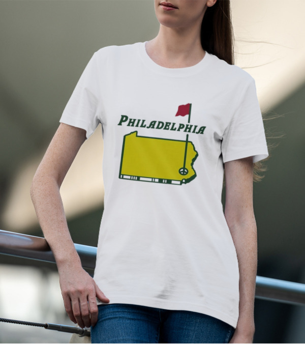 Philadelphia Masters Golf Pennsylvania Flagstick Icon T-Shirt
