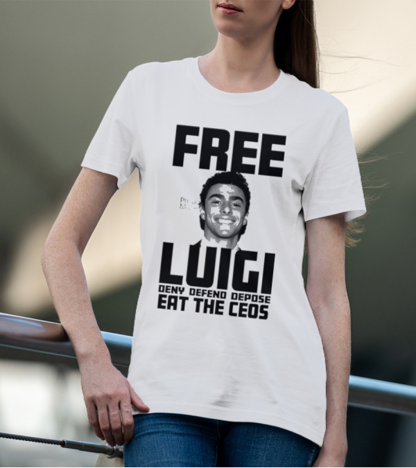 Portland USA Free Luigi Deny Defend Depose Eat The Ceos T-Shirt