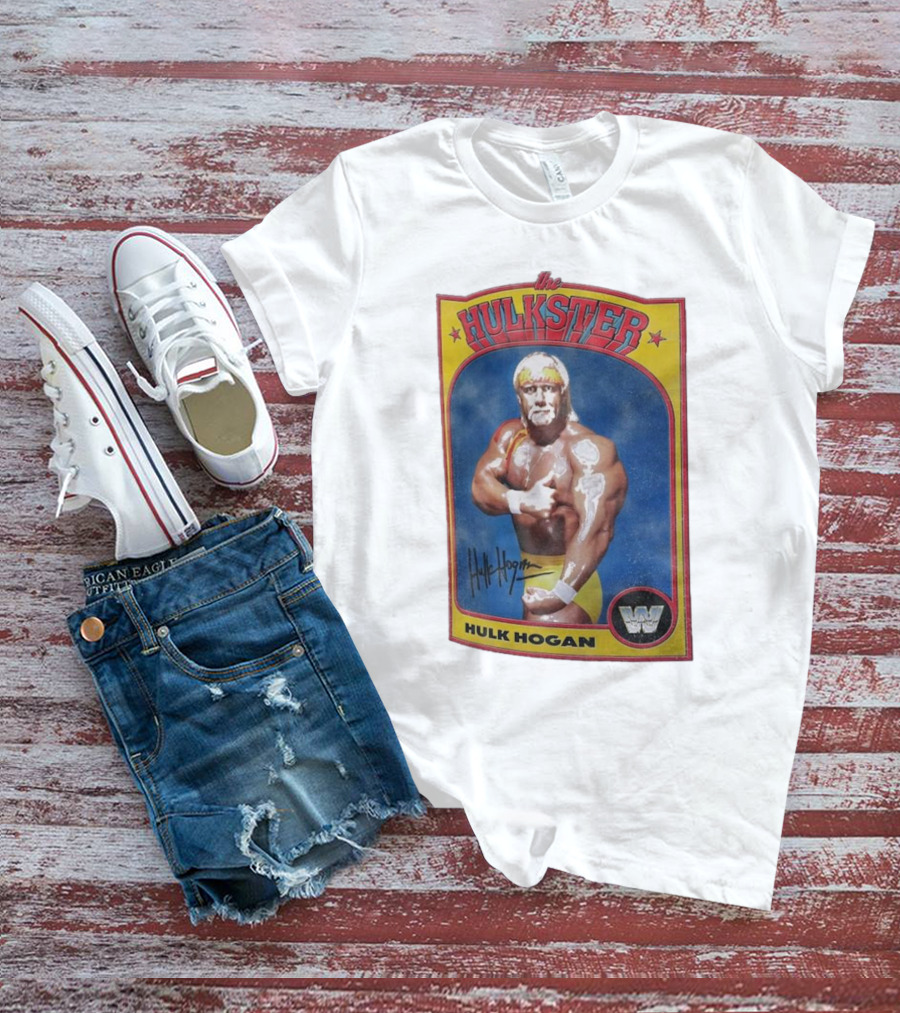 Hulk Hogan The Hulkster Vintage Sports Card Signature WWE 2025 Ripple Junction T-Shirt